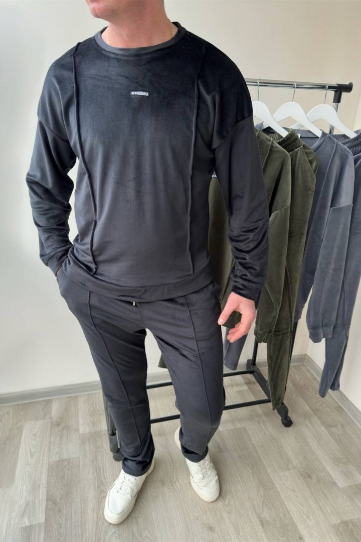 Мужской велюровый костюм LSA-761A700