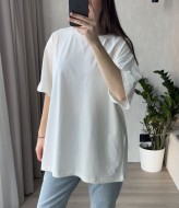 Футболка вільного крою зі стразами MIK-4264A420