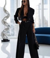 Укороченный пиджак и штаны-палаццо IO-729A700