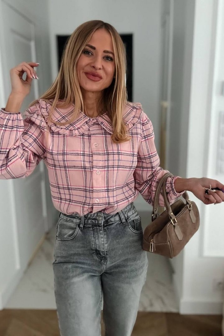 Сорочка з акцентним коміром VOL-747A580