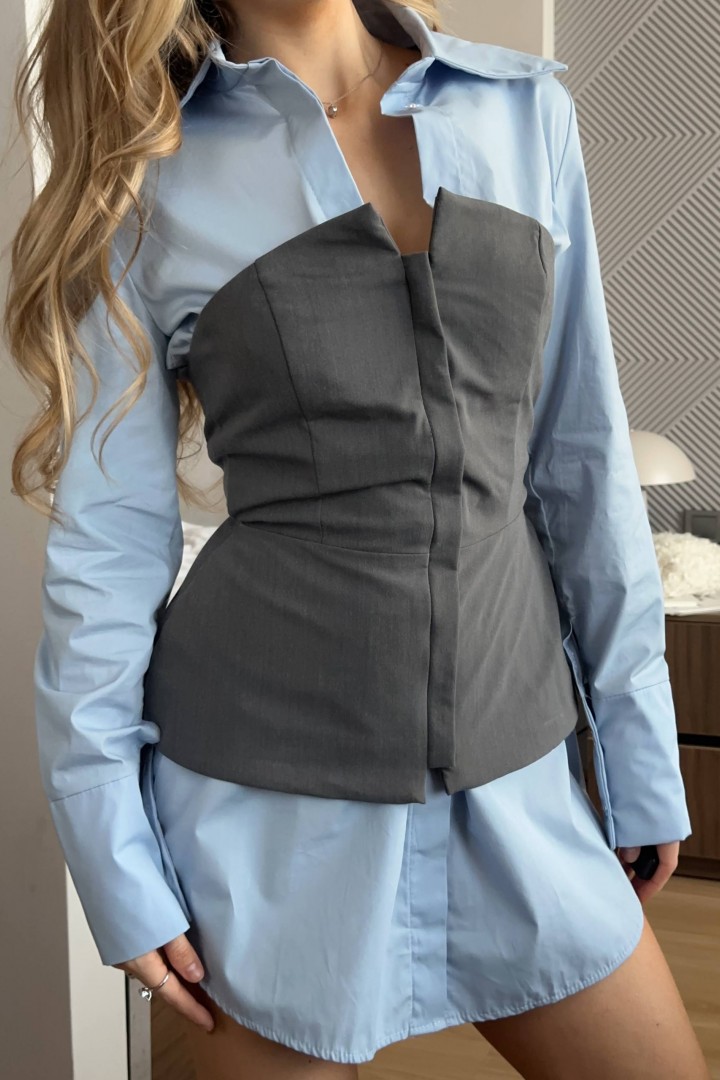 Комплект 2-ка рубашка+корсет NK-652A780