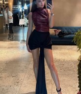 Юбка с длинным шлейфом  ROM-100A300