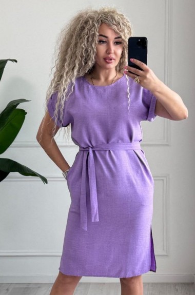 Повседневное платье с поясом SABI-145A350 Повседневное платье с поясом SABI-145A350