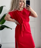 Повседневное платье с поясом SABI-145A350