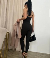 Стильний костюм укороченийтоп і лосини RVA-420A420