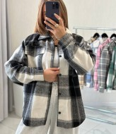 Рубашка кашемировая оверсайз SABI-531A450