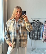 Рубашка кашемировая оверсайз SABI-531A450