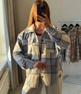 Рубашка кашемировая оверсайз SABI-531A450