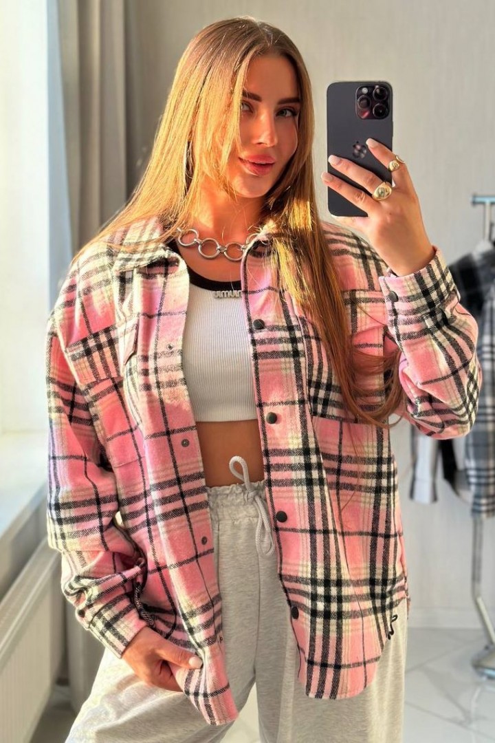 Рубашка кашемировая оверсайз SABI-531A450