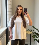 Футболка оверсайз со стразами SABI-564A385