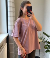 Футболка оверсайз со стразами SABI-564A385