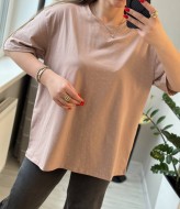 Футболка оверсайз со стразами SABI-564A385