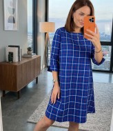 Сукня трапеція в клітинку SABI-704A150