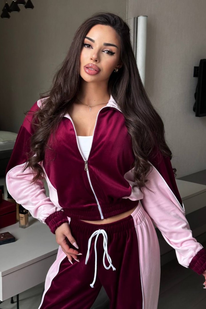 Стильний велюровий костюм RVA-449A850