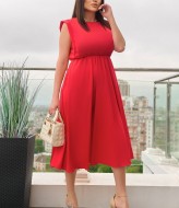 Однотонное платье миди  VL-956A350