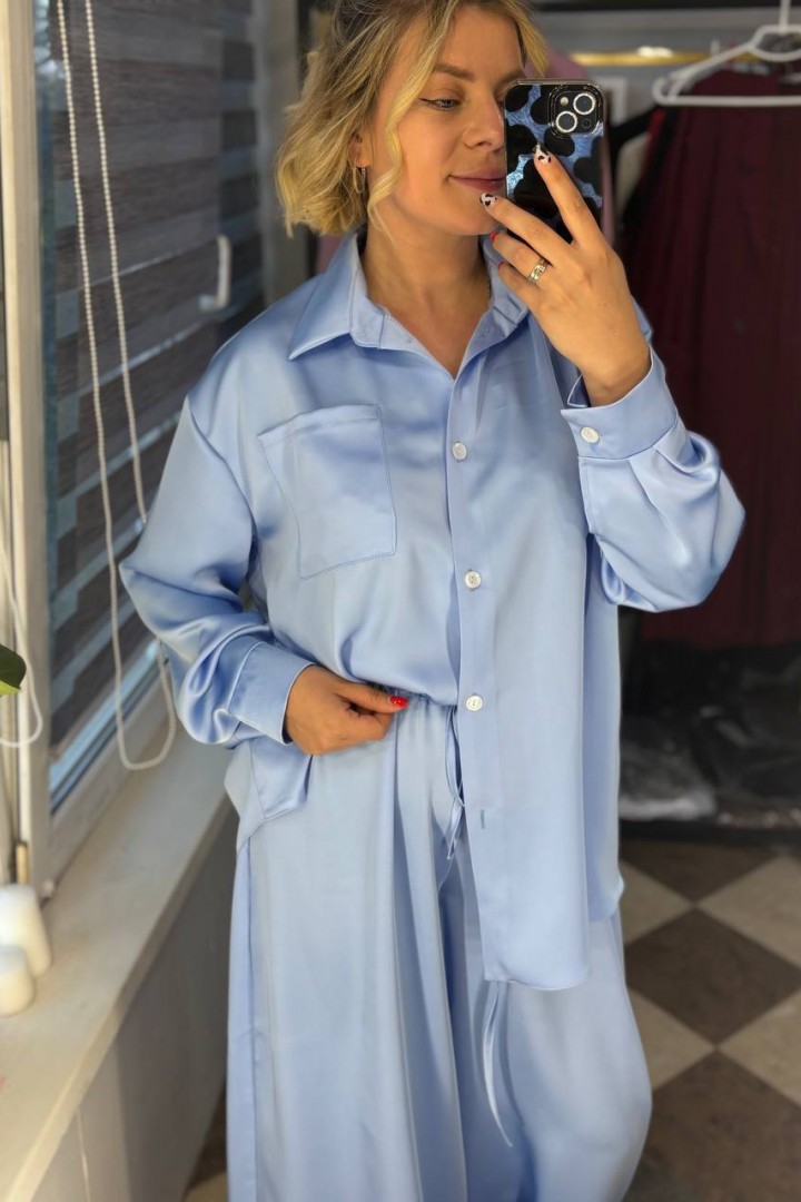 Костюм сорочка та штани палаццо LOU-1598A1050