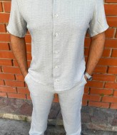 Мужской льняной костюм IND-7004A600