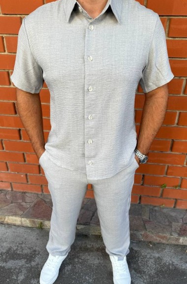 Мужской льняной костюм IND-7004A600