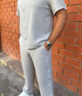 Мужской льняной костюм IND-7004A600