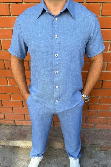 Мужской льняной костюм IND-7004A600