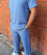 Мужской льняной костюм IND-7004A600