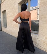 Комплект топ+штани палаццо з розрізами EVD-386A450