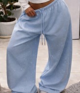 Оверсайз брюки с камнями EVD-408A599