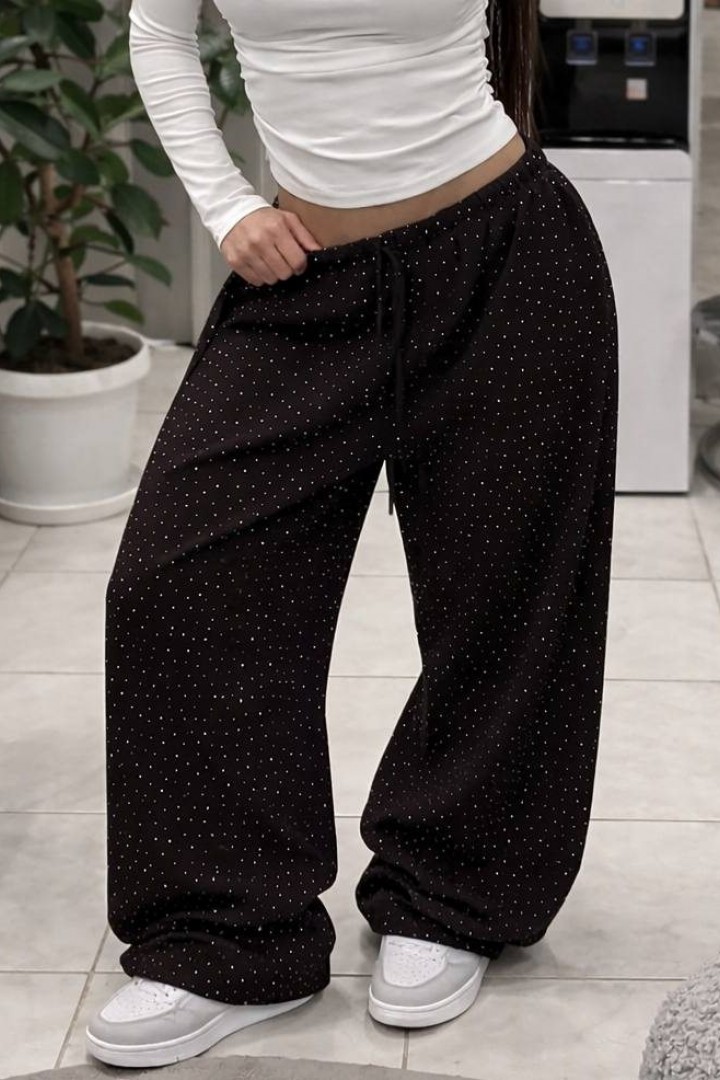 Оверсайз брюки с камнями EVD-408A599