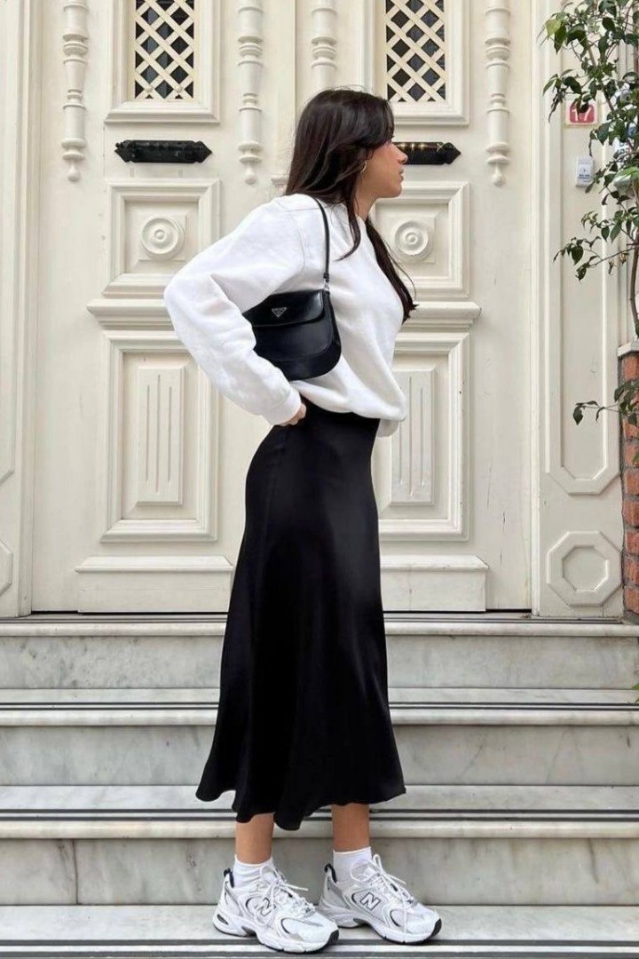 Женская юбка атласная EVD-339A350