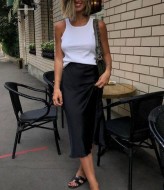 Женская юбка атласная EVD-339A350