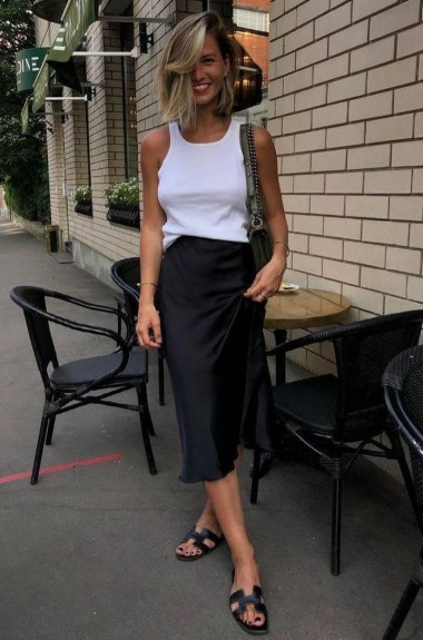 Жіноча атласна спідниця EVD-339A350