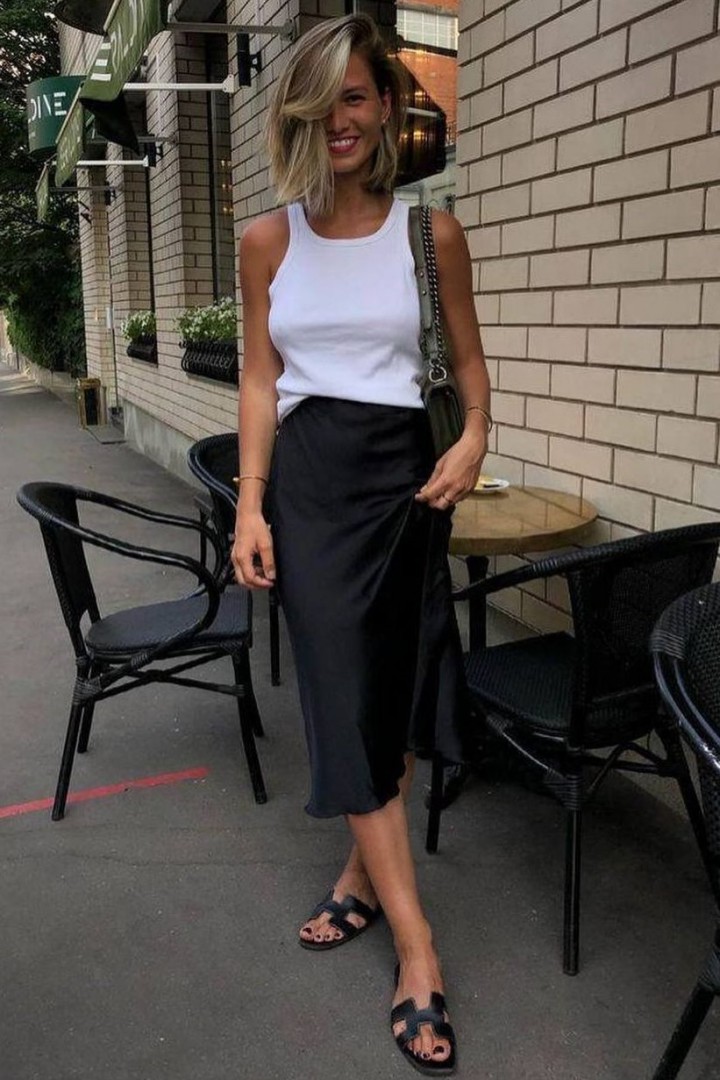 Женская юбка атласная EVD-339A350