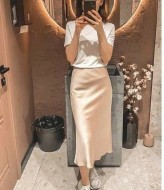 Женская юбка атласная EVD-339A350