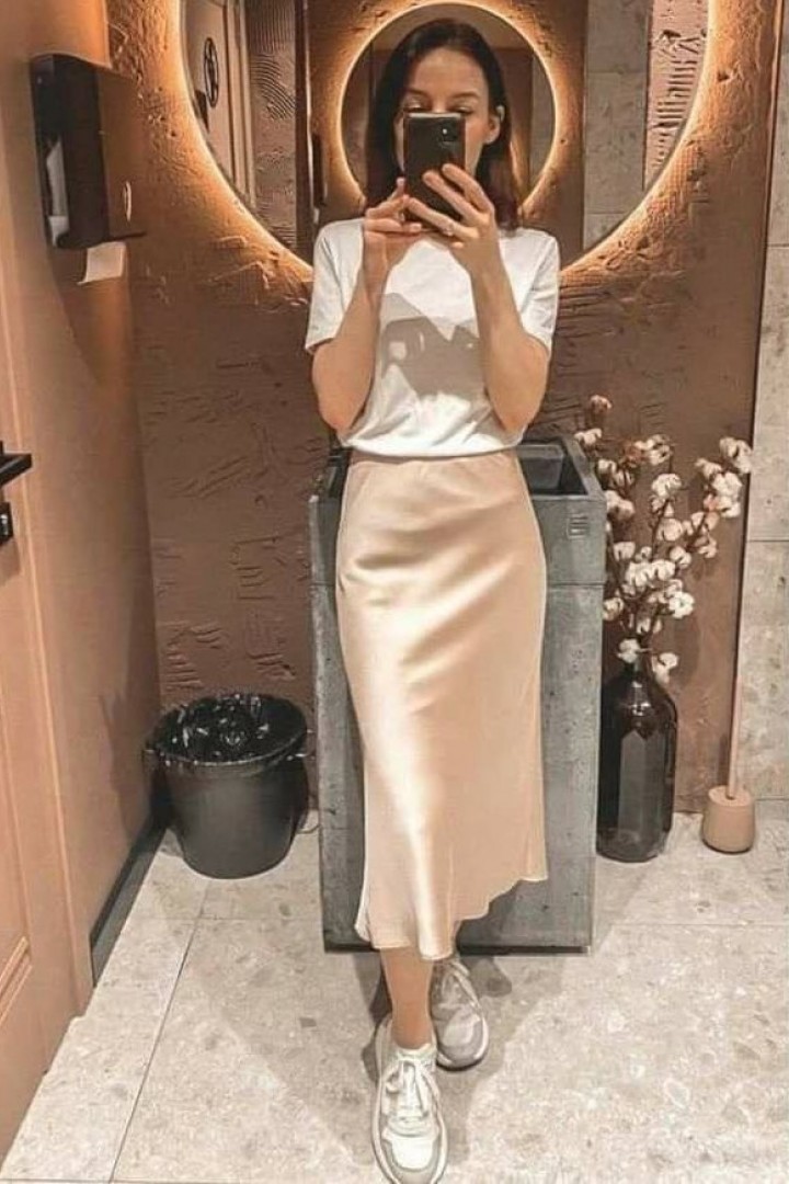 Женская юбка атласная EVD-339A350