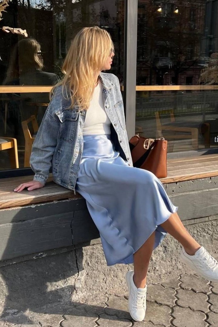 Женская юбка атласная EVD-339A350