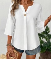 Стильная блуза с планкой IMMA-370A350