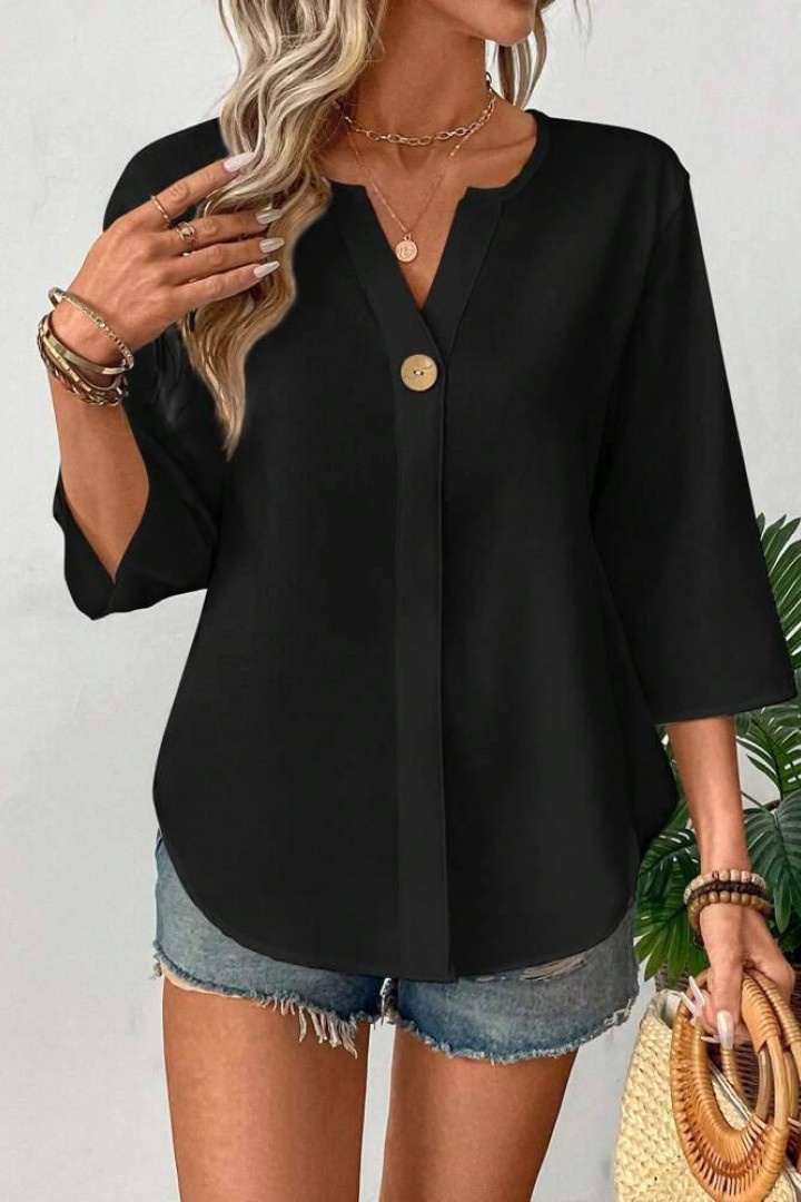 Стильная блуза с планкой IMMA-370A350