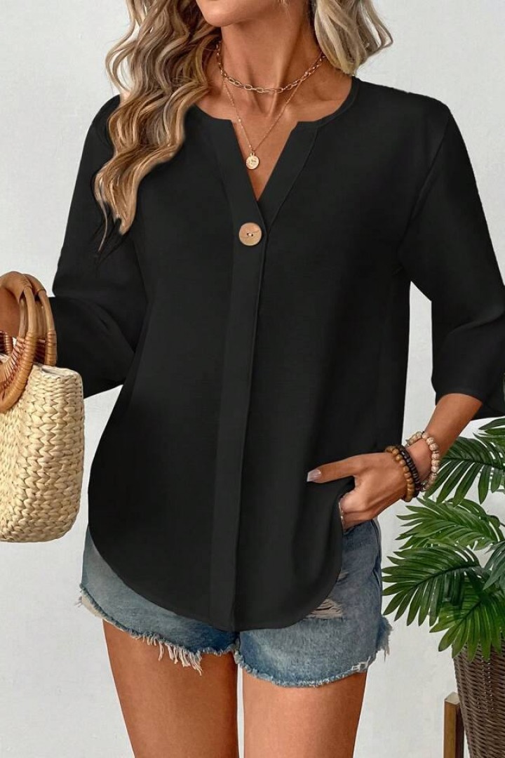 Стильная блуза с планкой IMMA-370A350