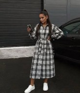 Платье-рубашка в клеточку IMMA-397A599B680