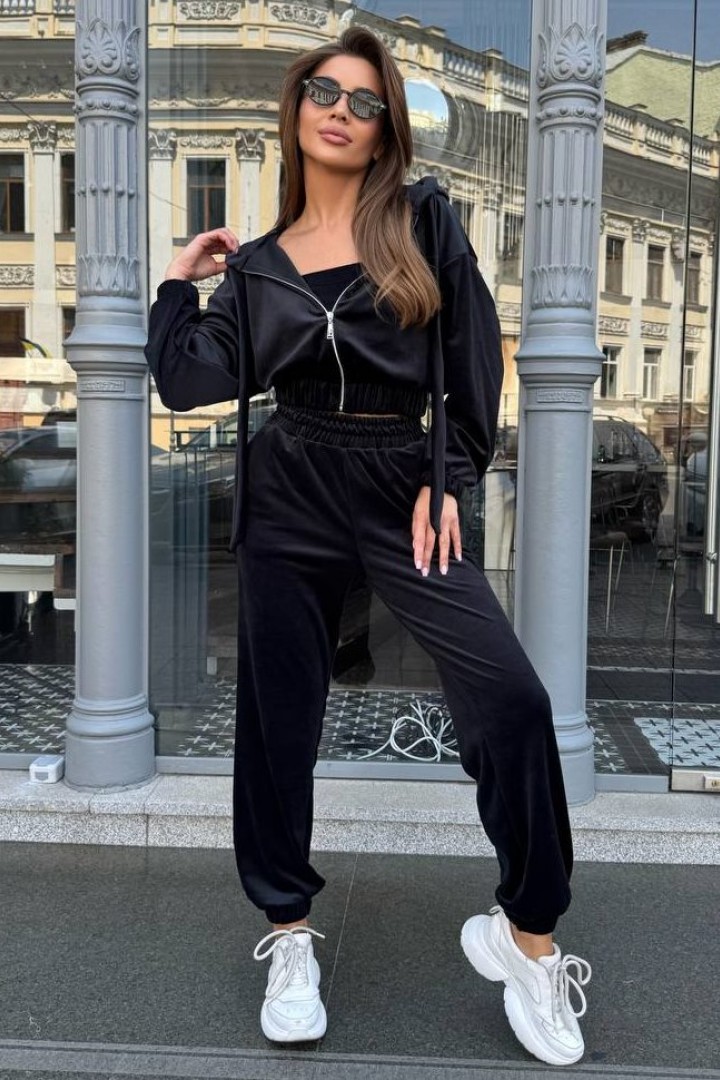 Велюровый костюм тройка HEB-1011A610