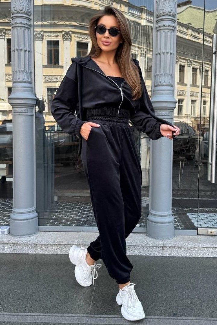 Велюровый костюм тройка HEB-1011A610