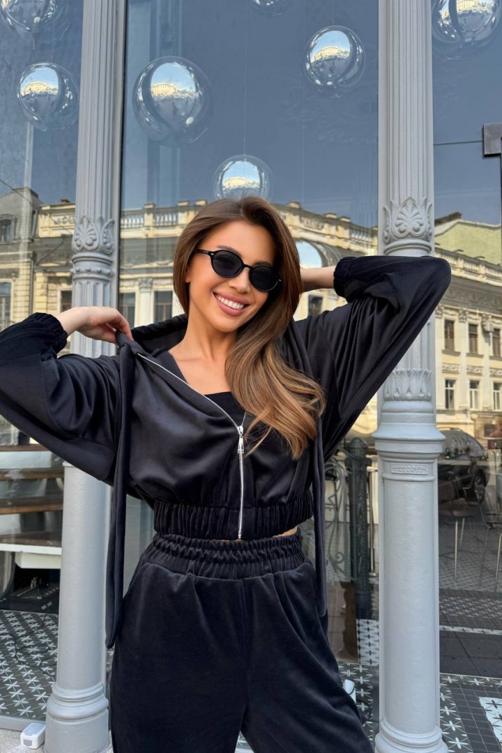 Велюровый костюм тройка HEB-1011A610