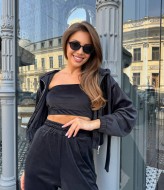 Велюровый костюм тройка HEB-1011A610