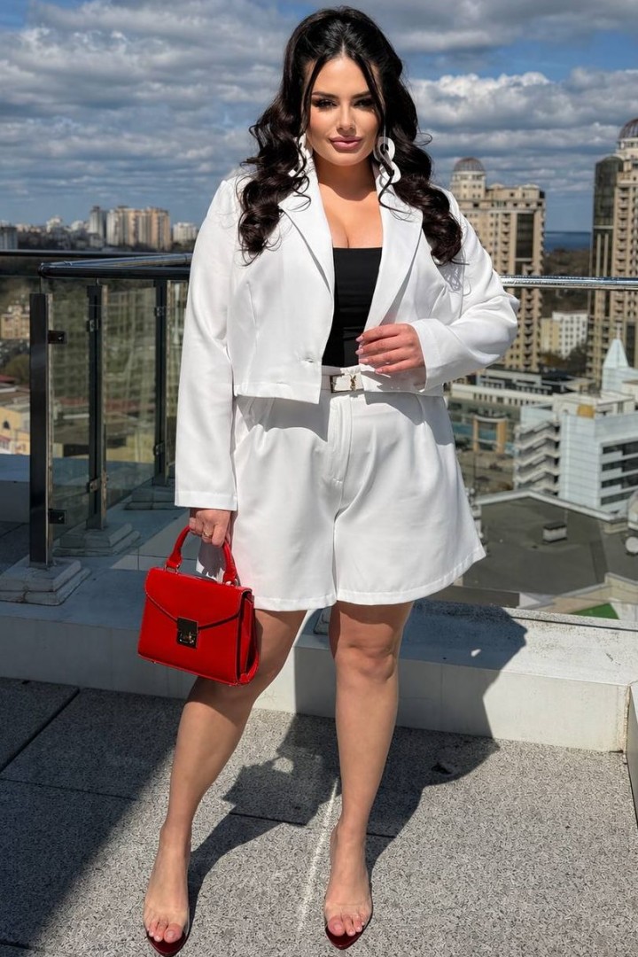 Укорочений піджак з підплечниками INS-482A600