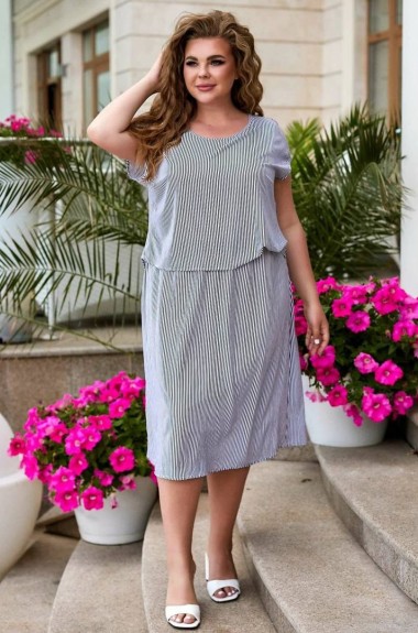 Платье с имитацией юбки и блузки TBY-637A300