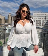 Блуза с декольте INS-507A500