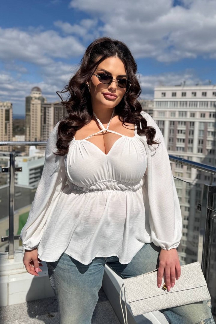 Блуза с декольте INS-507A500