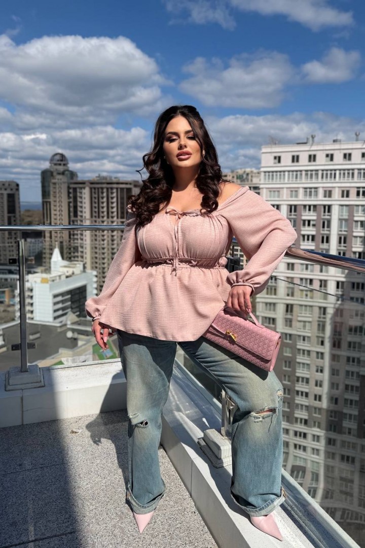 Блуза с декольте INS-507A500