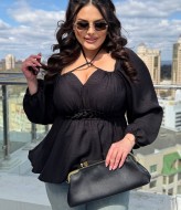 Блуза с декольте INS-507A500