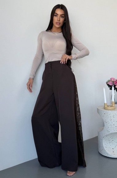 Брюки з мереживними вставками UNO-095A550